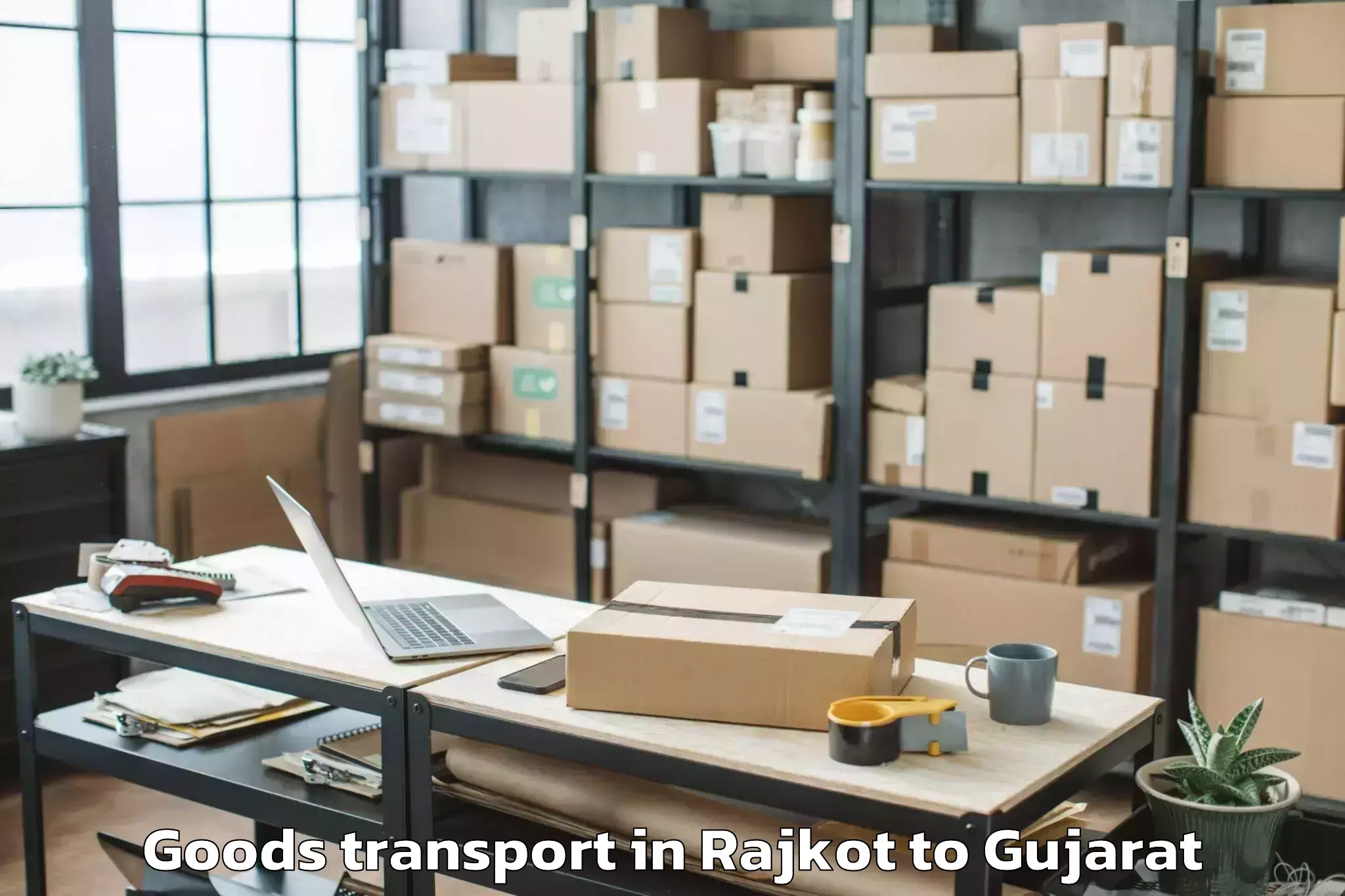 Quality Rajkot to Sardarkrushinagar Dantiwada Ag Goods Transport